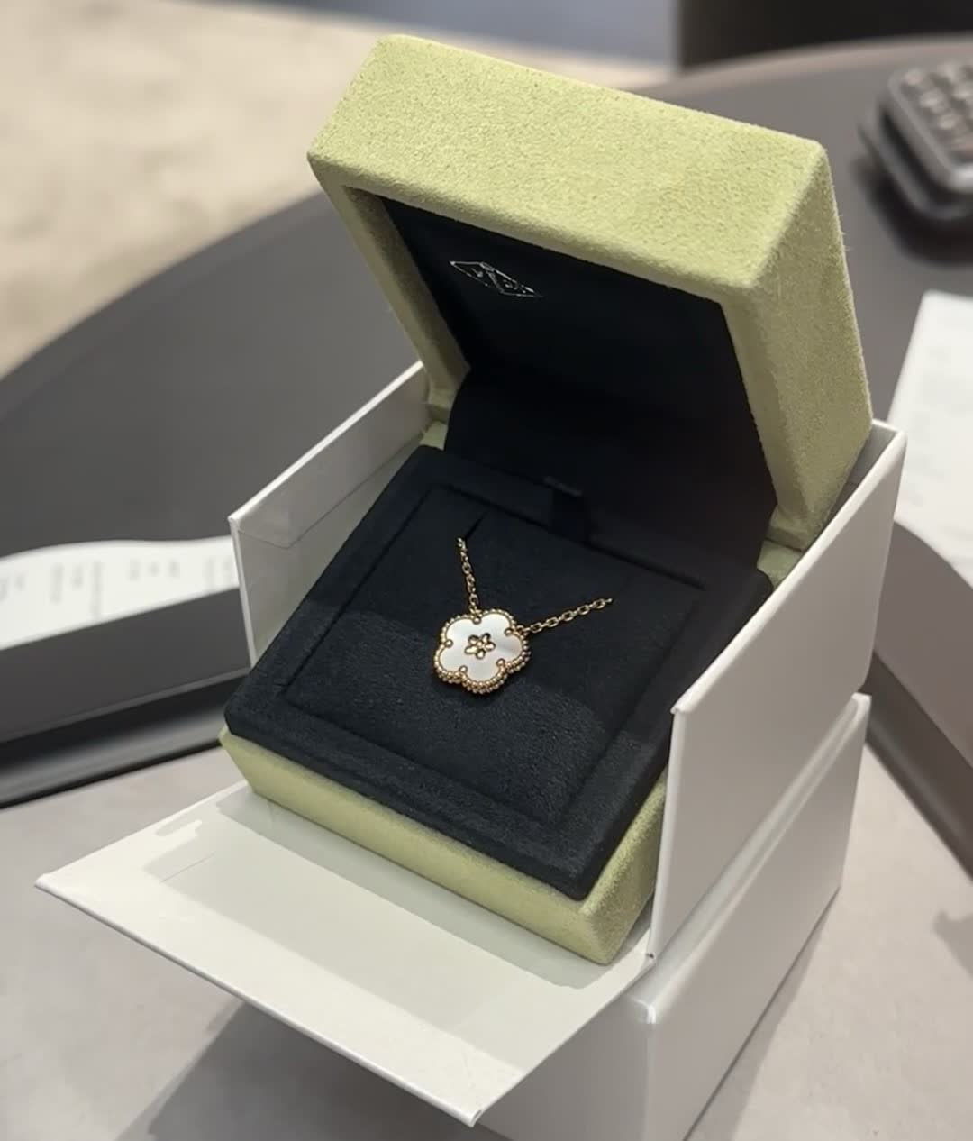 Van Cleef & Arpels Alhambra Gold and Opal Jewelry Set